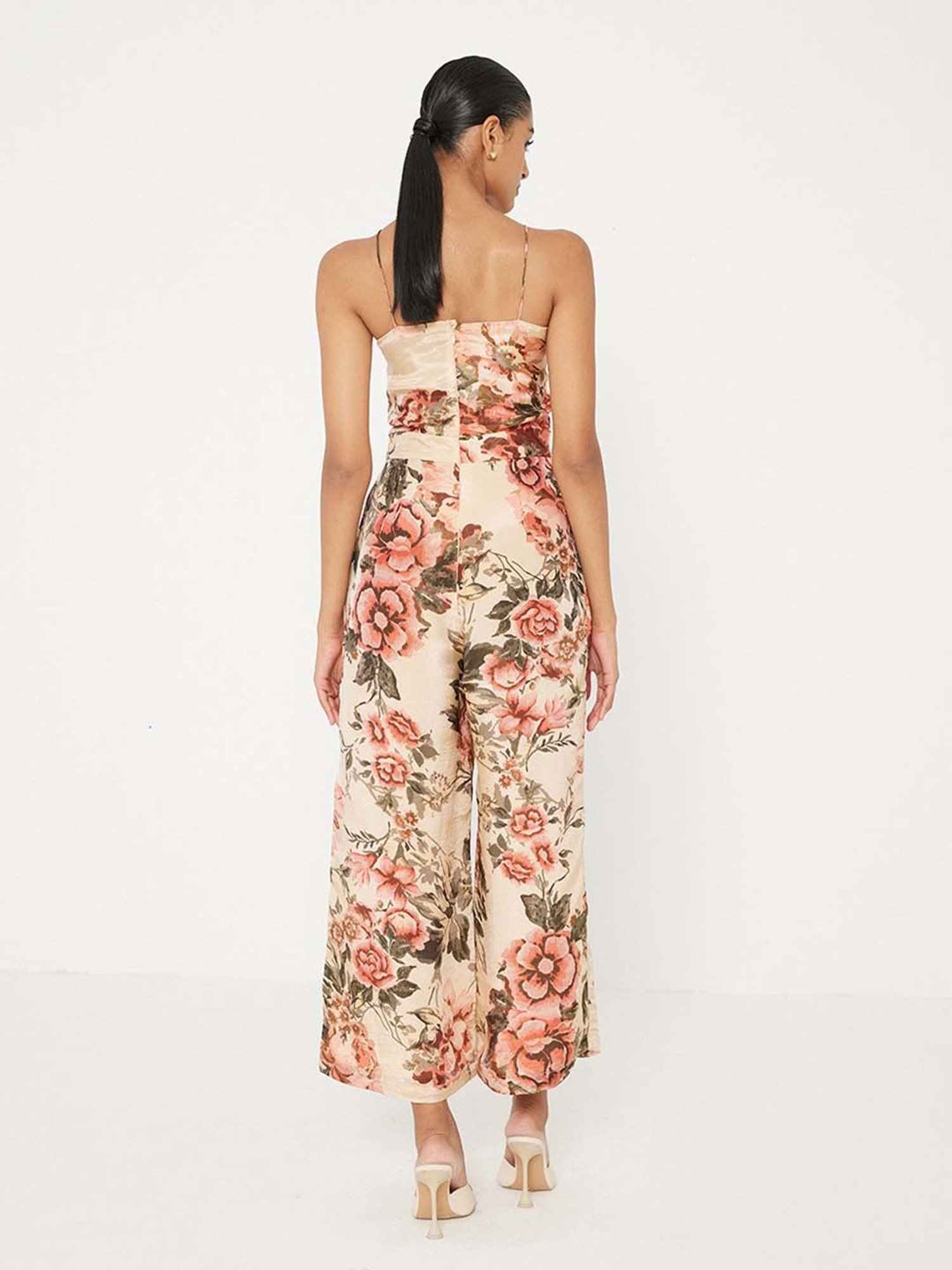 ANCESTRY Multicolor Floral Print Jumpsuit