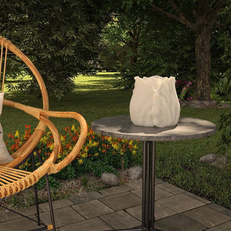 Cosco 8" Resin Outdoor Tulip Light Sculpture