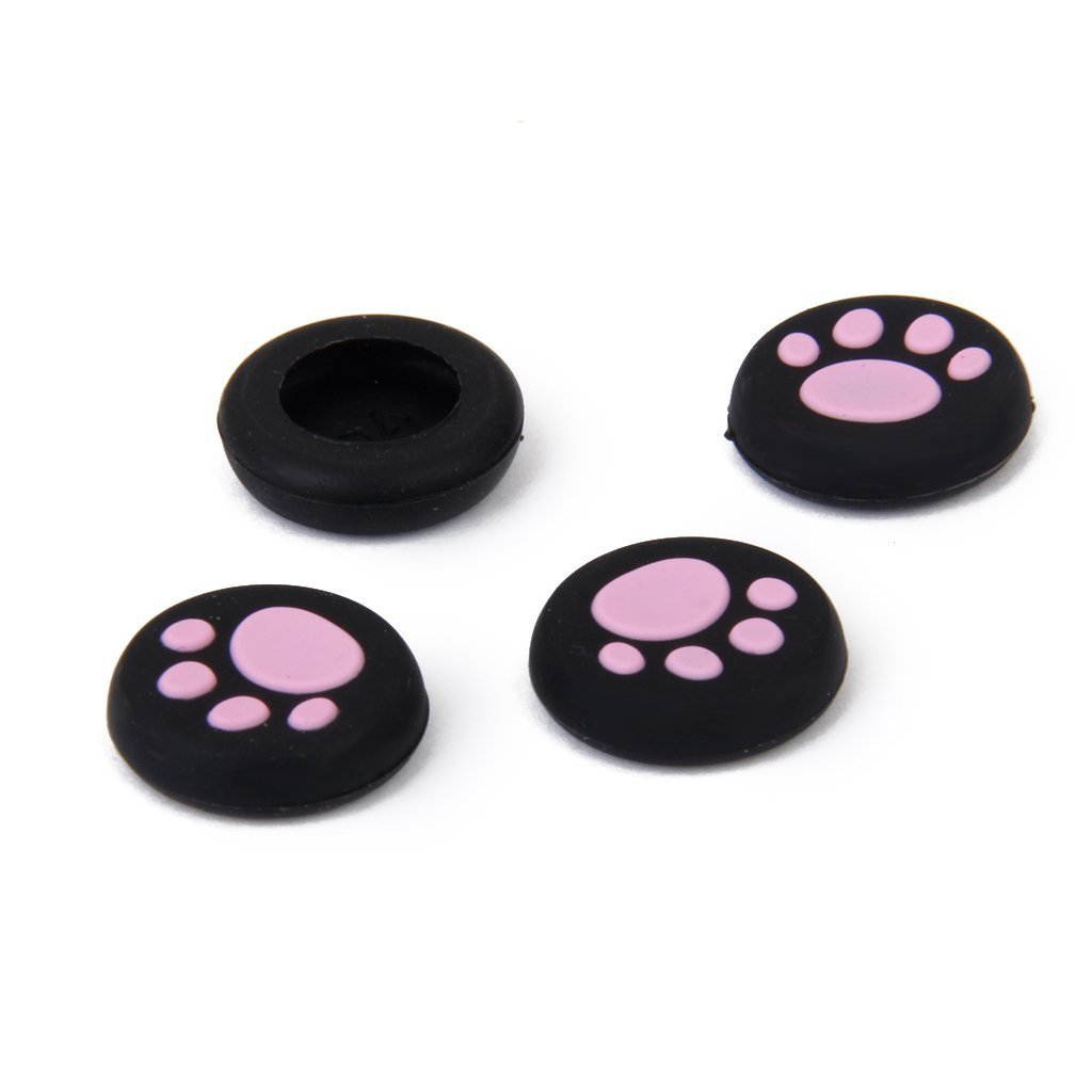 Vivi Audio&reg; Thumb Stick Grips Cap Cover Joystick Thumbsticks Caps For PS4 XBOX ONE XBOX 360 PS3 PS2 Pink Cat Dog Paw 4pcs
