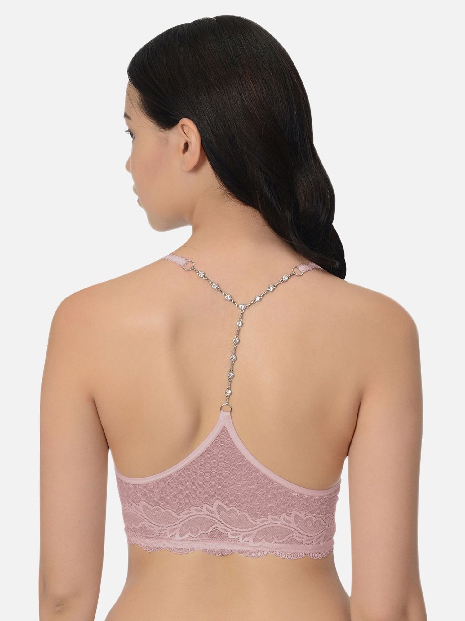 Mod & Shy Pink Non Wired Padded Bralette Bra