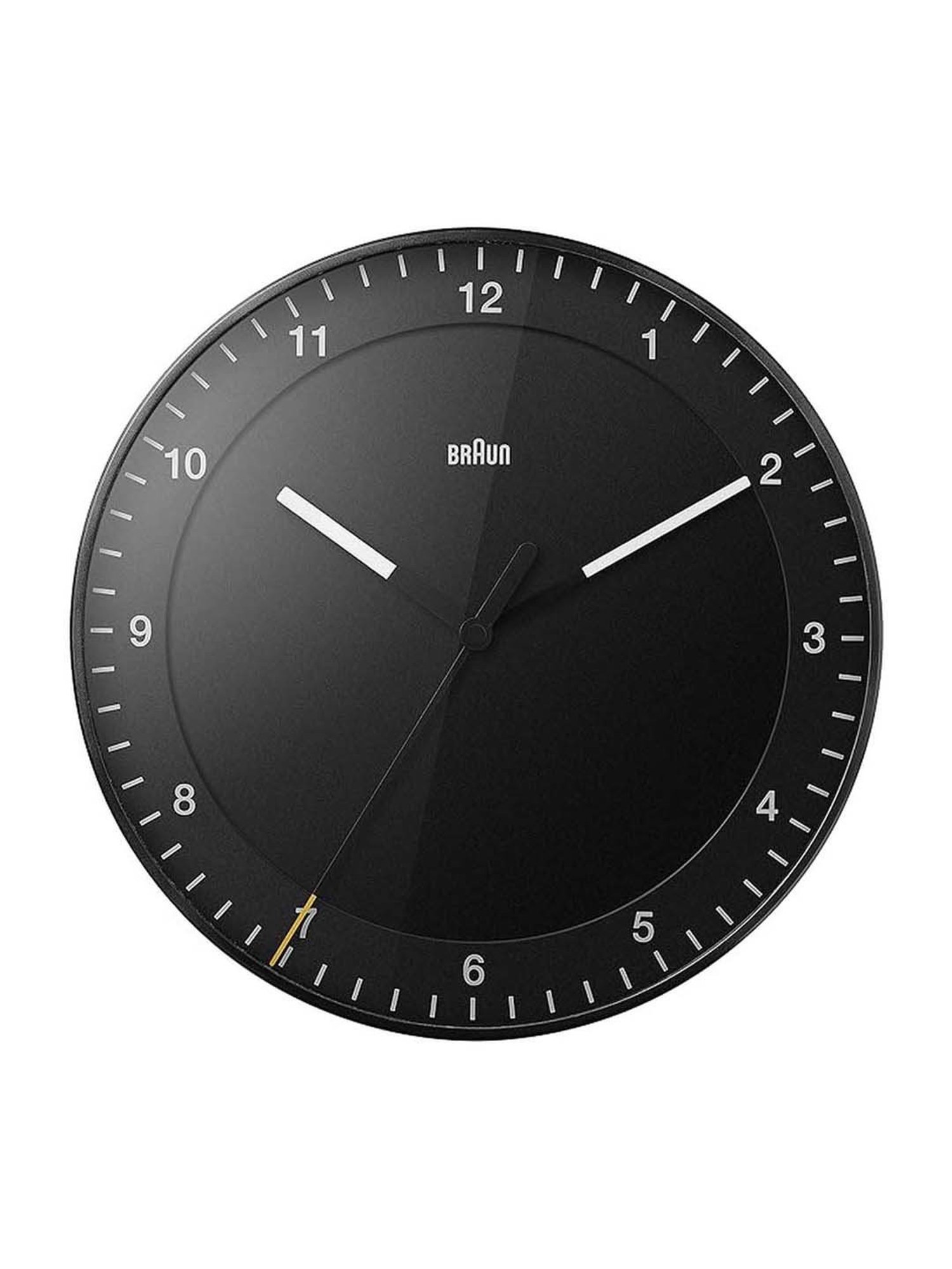 Braun Black Digital Wall Clock With Indoor Temperature, Date & Day