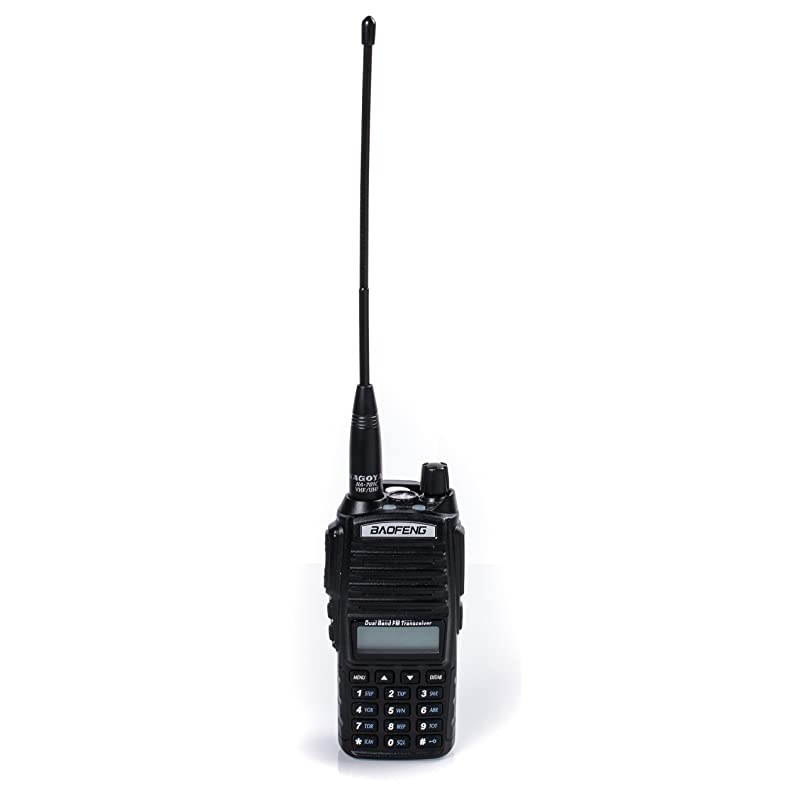 Authentic Genuine Nagoya NA-701C (Commercial Frequency Tuned) 8-Inch Whip VHF/UHF (155/455Mhz) Antenna SMA-Female for  and BaoFeng Radios