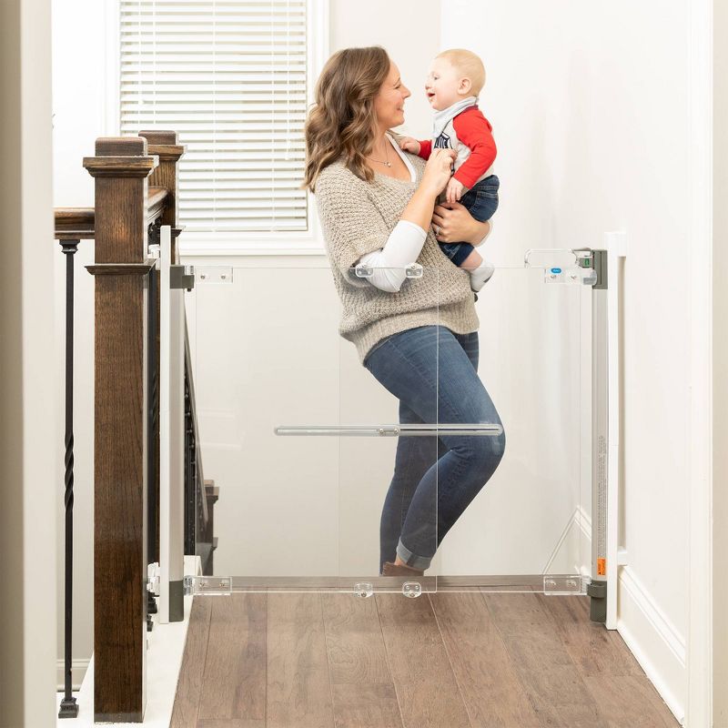 Qdos Crystal Designer Baby Safety Gate - Hardware Mount