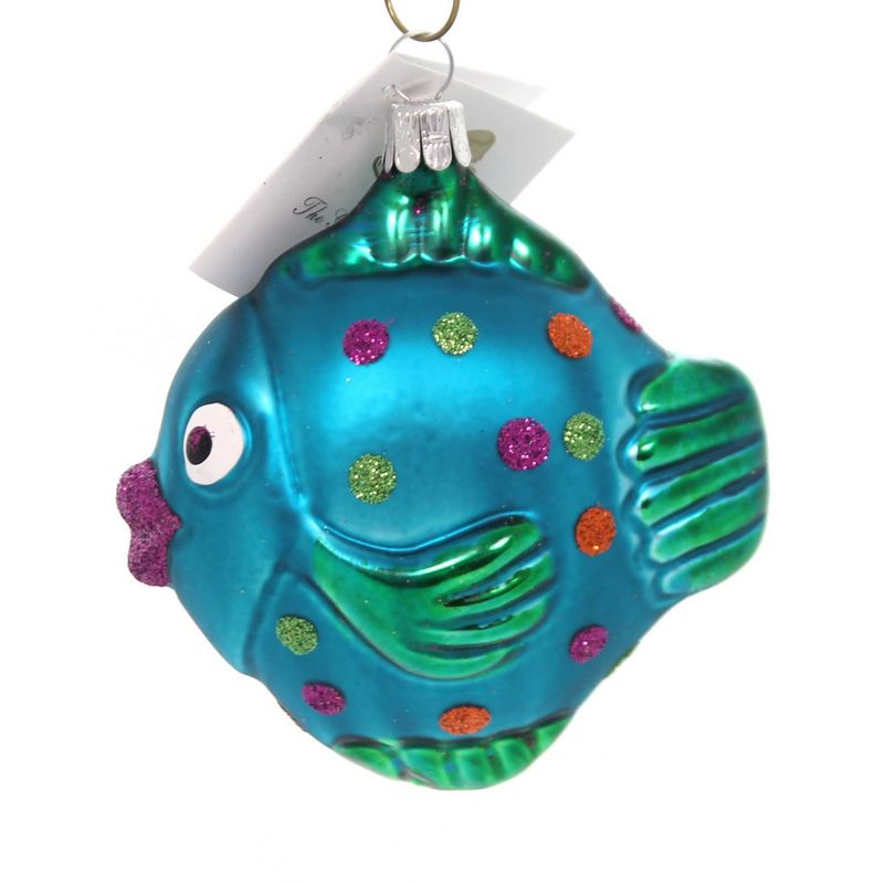 Golden Bell Collection 3.5" Tropical Fish Christmas Ornament  -  Tree Ornaments