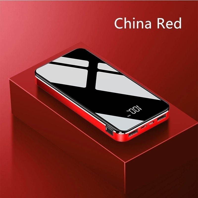 2021 New 8000mAh Popular Portable Charger External Battery Poverbank Power Bank Ultra Large Capacity 2 USB PowerBank