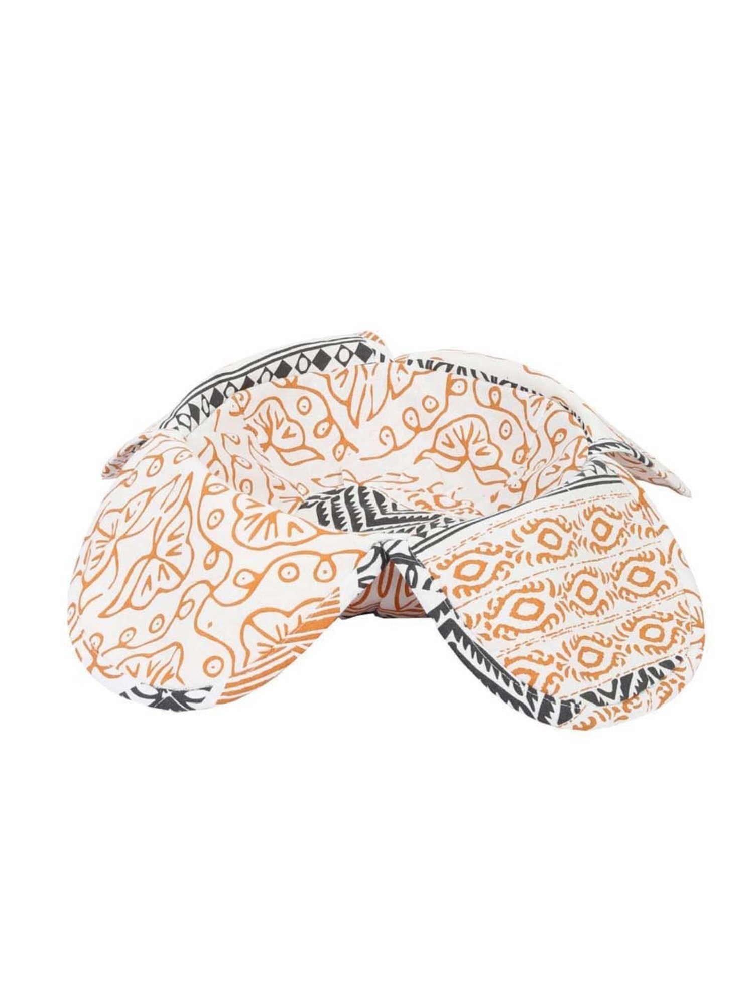 Ariana Yellow & White Cotton Kitchen Apron with Pocket