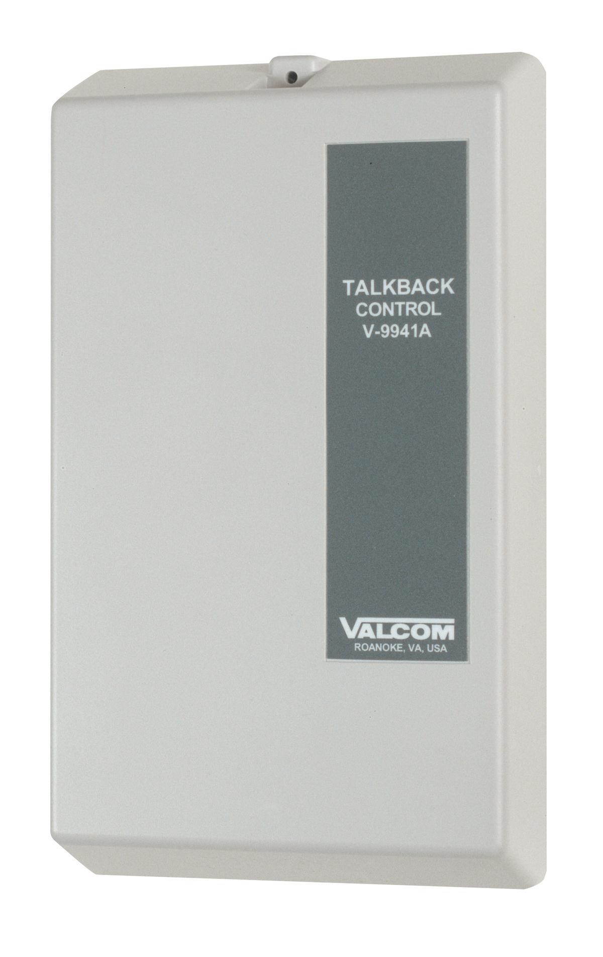 Valcom One-Zone Talkback Control Unit