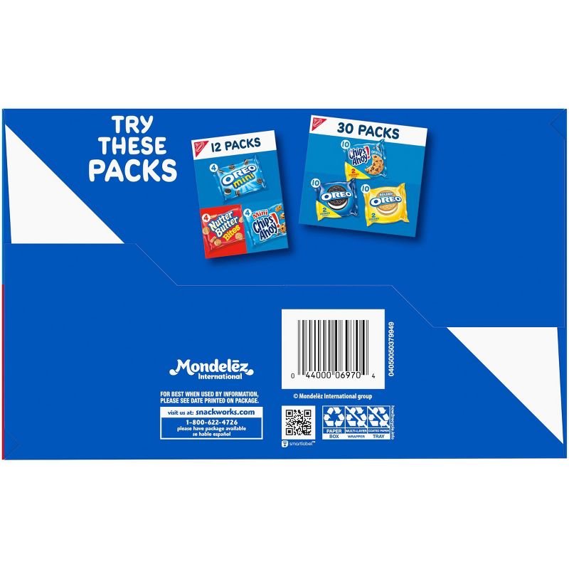 Nabisco Oreo, Ritz & Chips Ahoy Snacking Essentials Variety Pack - 30ct/22.3oz