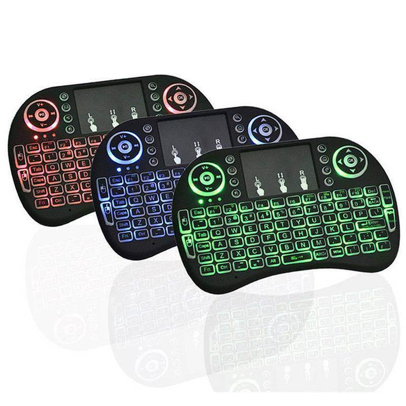 Mini Wireless Keyboard Backlit 2.4GHz USB Handheld Remote Control Keyboard for Smart TV, Laptop, PC, Tablet, X-box, Android TV Box