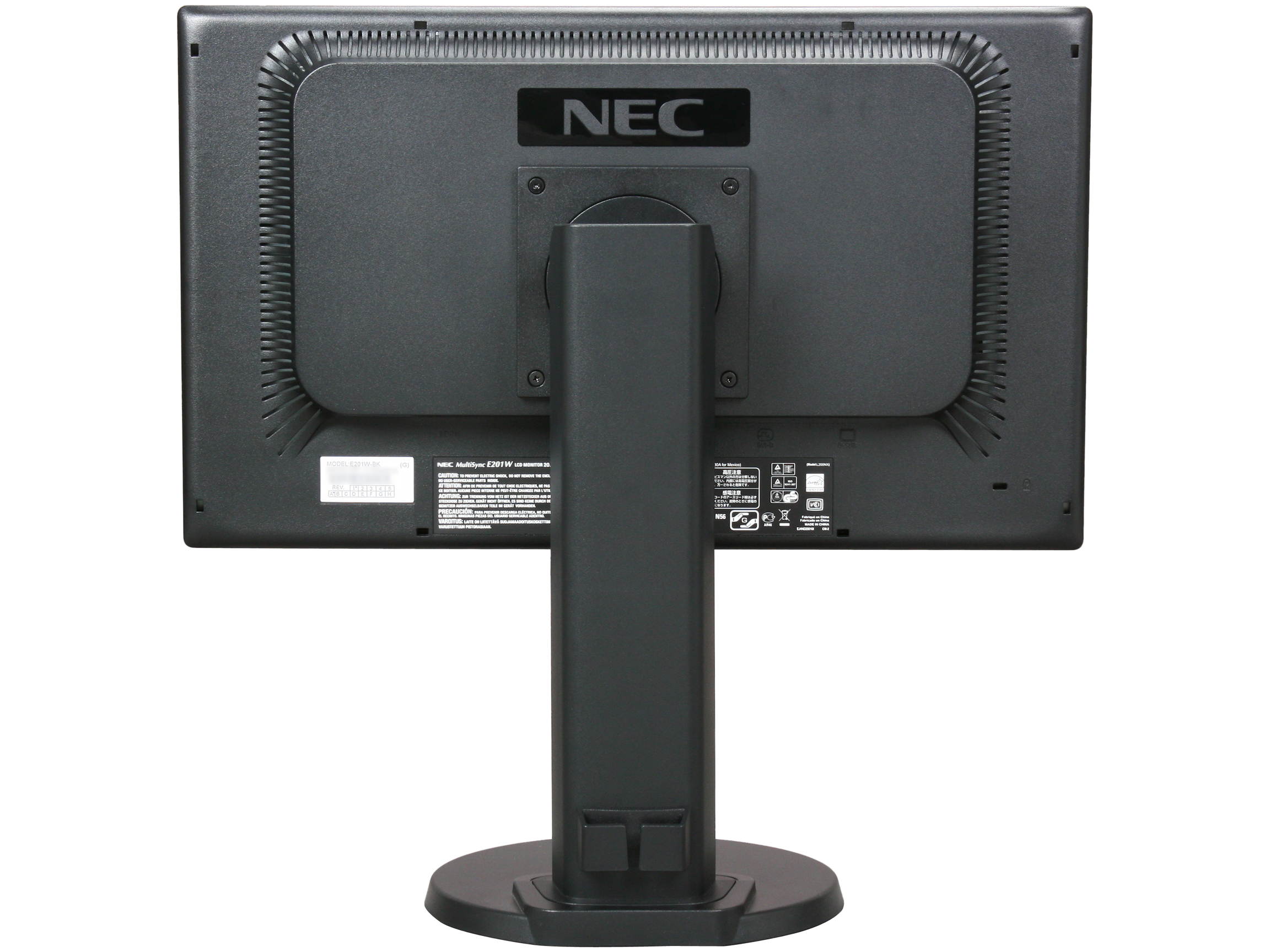 NEC Display Solutions E201W-BK 20" 1600 x 900 D-Sub, DVI, DisplayPort LCD Monitor