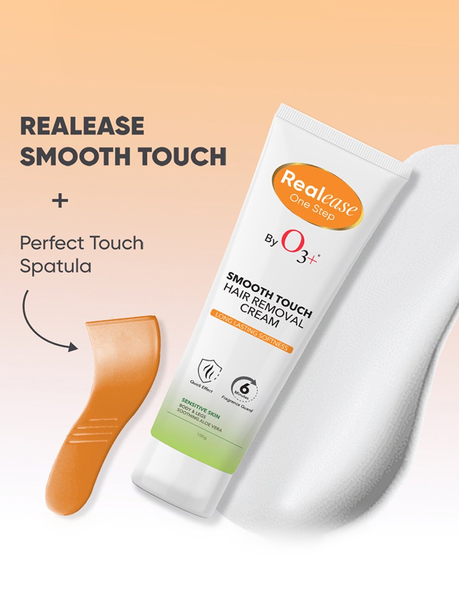 O3+ Realease Smooth Touch Hair Removal Cream - 100 gm