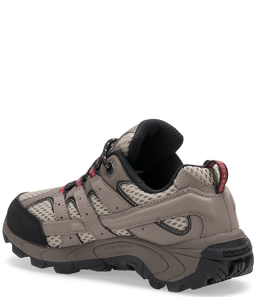 Merrell Boys' Moab 2 Low Lace Suede and Mesh Shoe (Toddler)