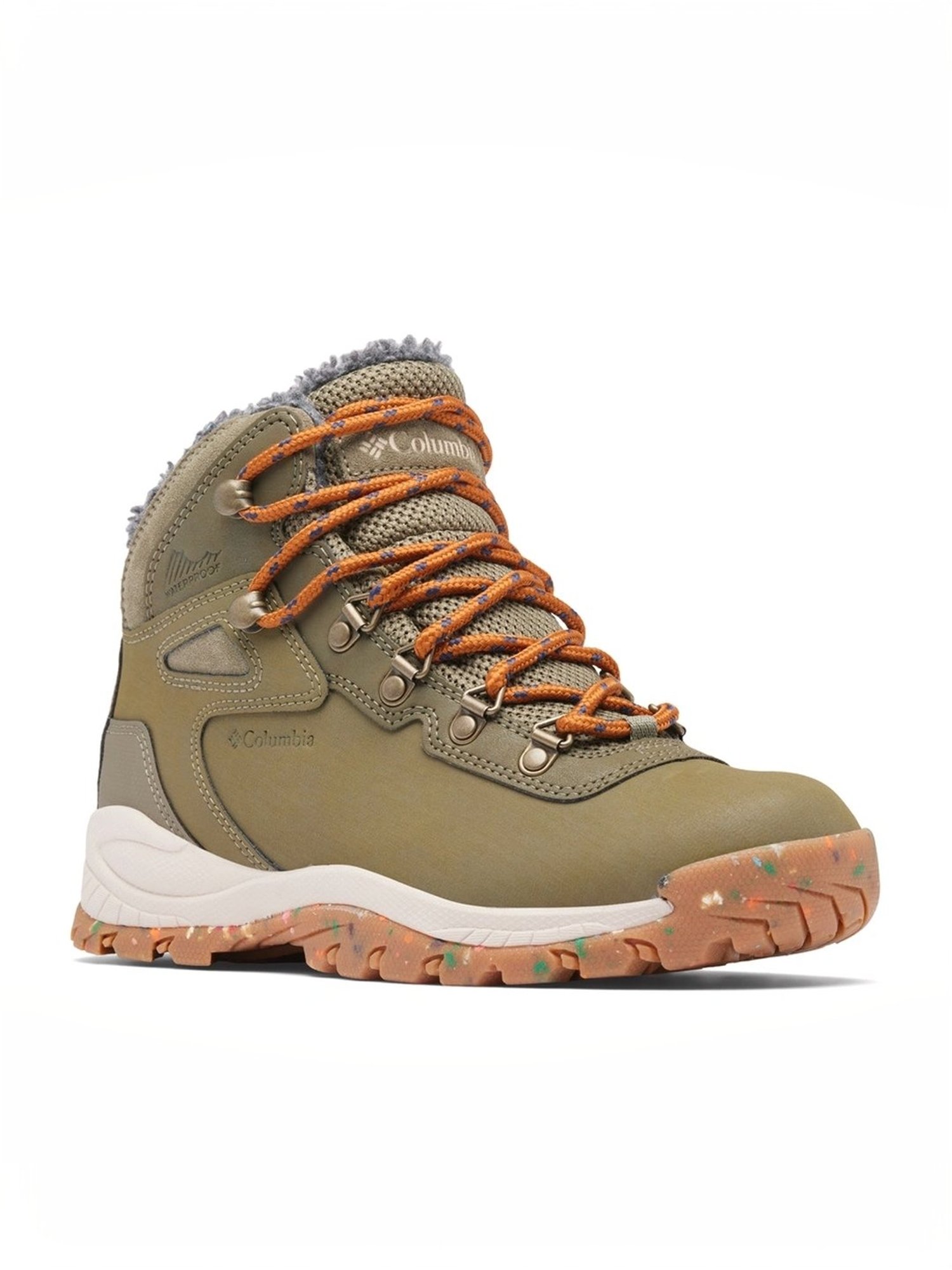 Columbia Women's NEWTON RIDGE WP OMNI-HEAT II Olive Outdoor Shoes