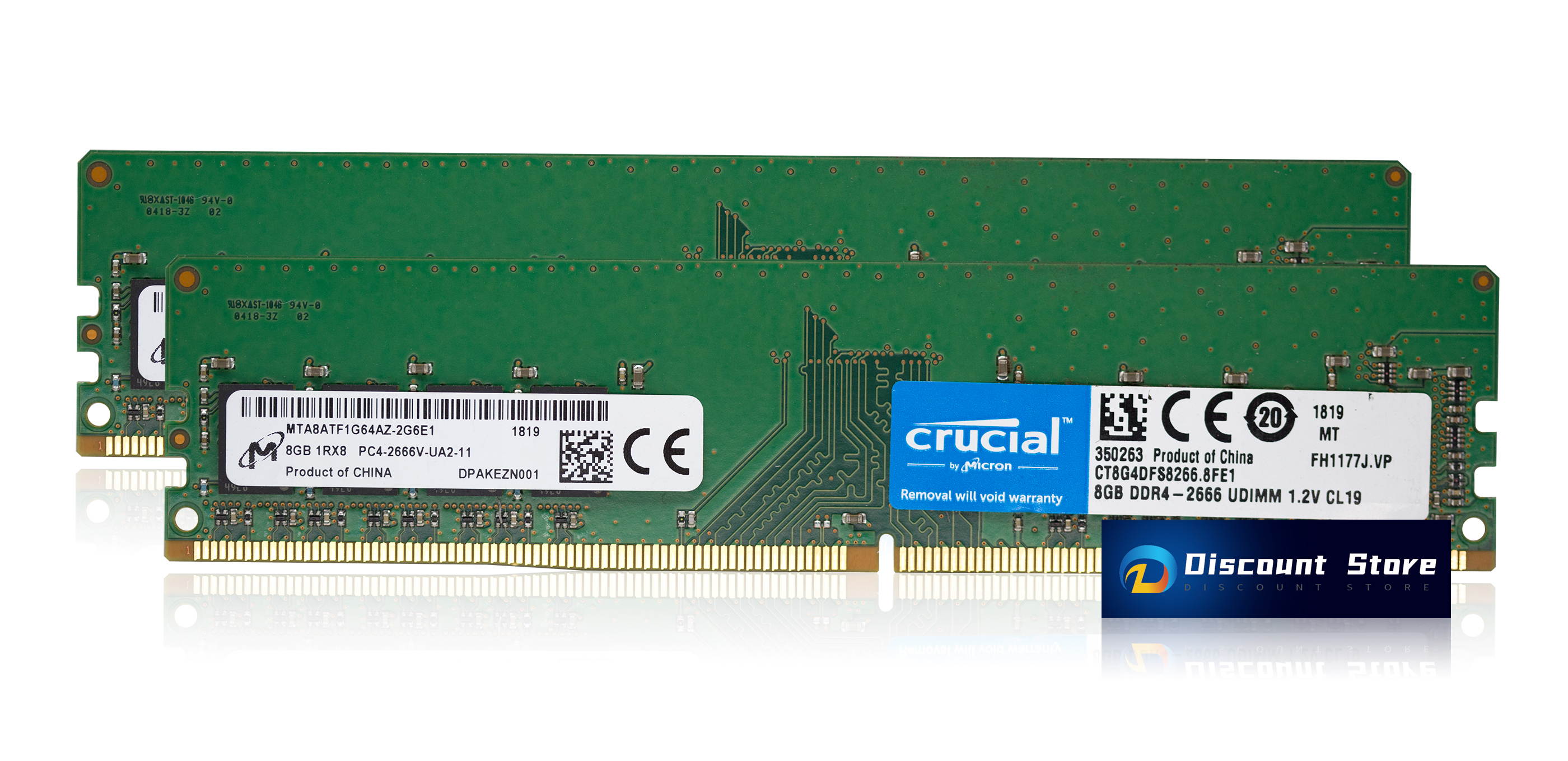 Crucial CT8G4DFS6266.M4FE 32GB(4X8GB) DDR4-2666 PC4-21300 DIMM CL19 RAM 288-PIN Desktop Memory