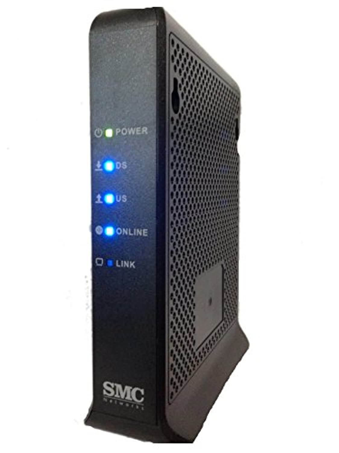 SMC Networks D3CM1604 Modem (DOCSIS 3.0, 16x4 Channel Bonding) Approved for Time Warner Cable, Charter, Cox, Spectrum (D3CM1604-000)
