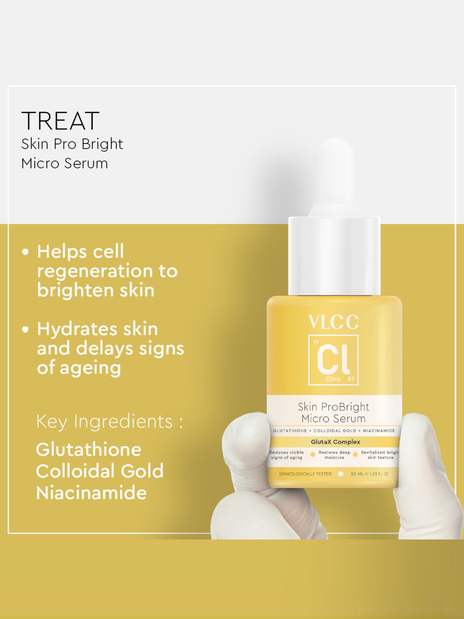 VLCC Clinic De-tan Face Mask & ProBright Micro Serum Combo