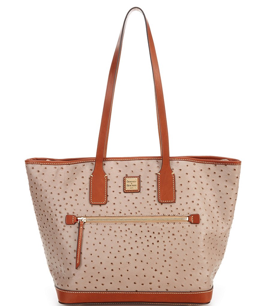 Dooney & Bourke Ostrich Collection Leather Tote Bag