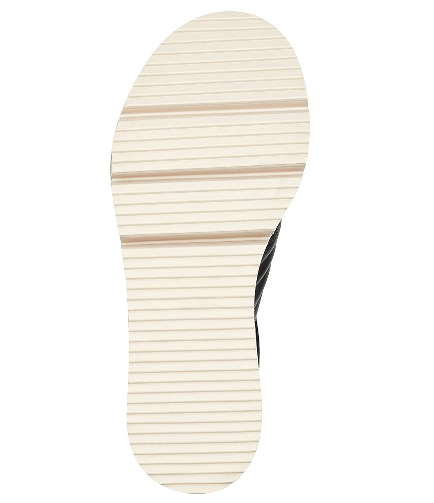 CC Corso Como Lana Leather Cross Band Wedge Sandals