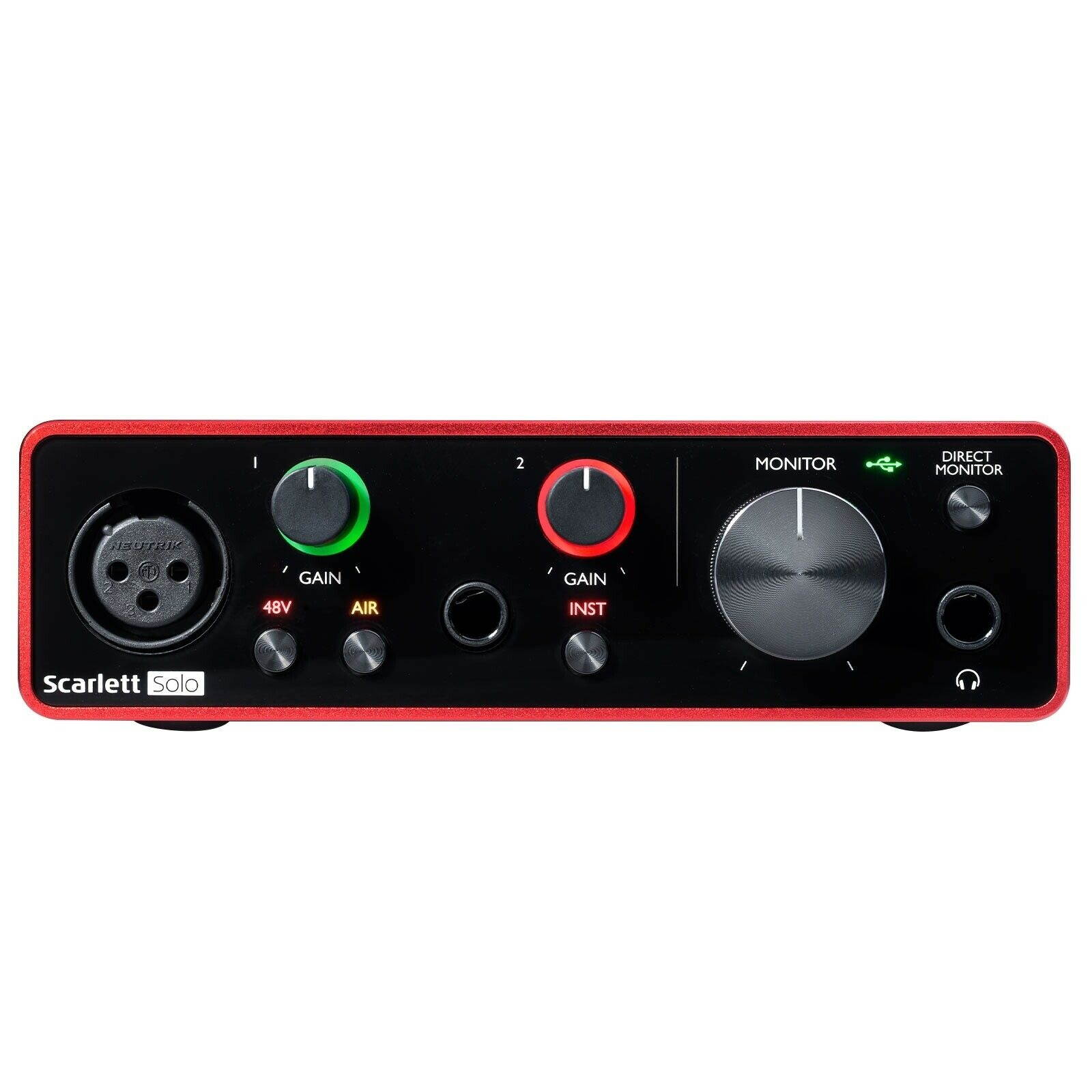 Scarlett Solo Recording Interface w 5" Bluetooth Speakers & Condenser Microphone
