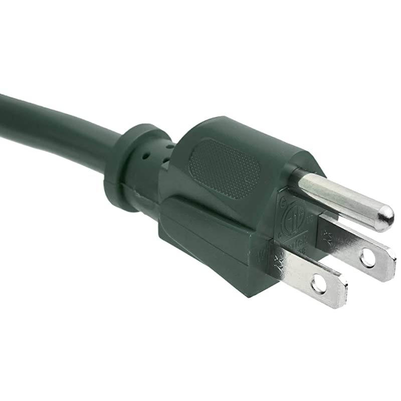 163 Vinyl Outdoor Extension Cord Green 75 Foot