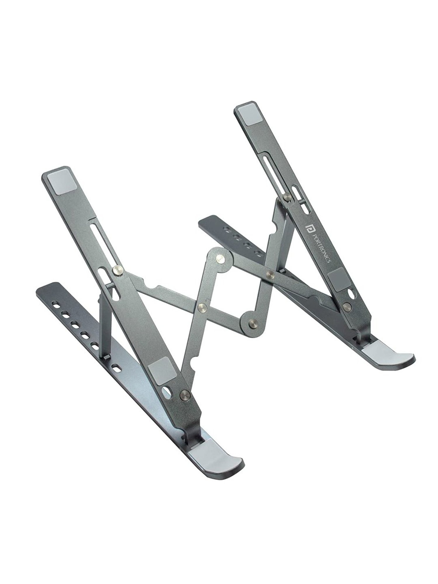 Portronics My Buddy K2 POR-1388 Portable Laptop Stand (Grey)