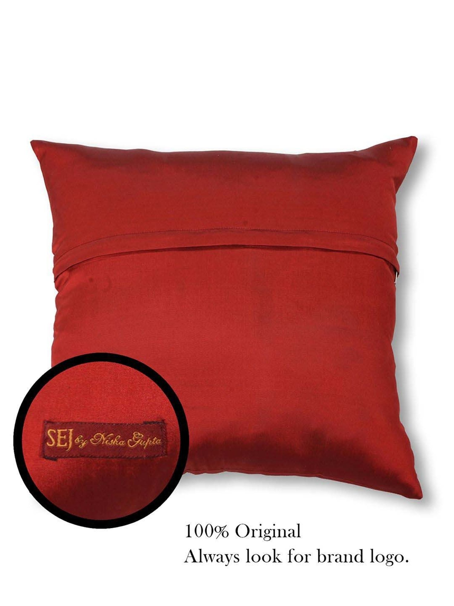 Swayam Multicolor Cotton 40 cm x 40 cm Cushion Covers - Set of 2