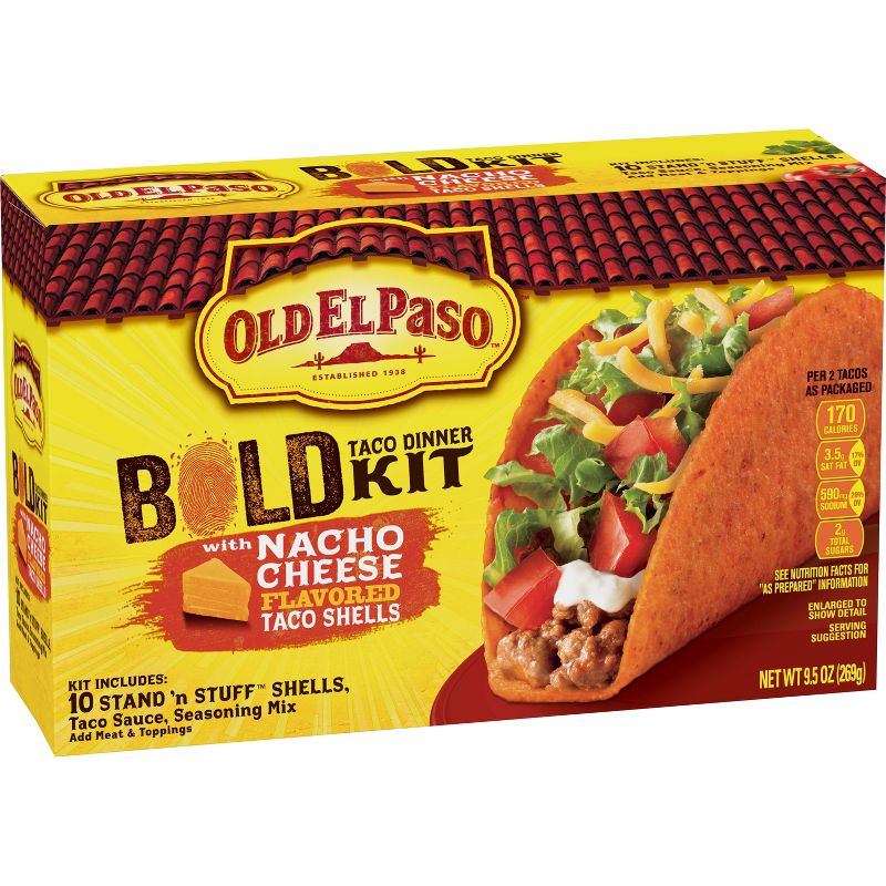 Old El Paso Bold Nacho Cheese Taco Dinner Kit - 9.5oz