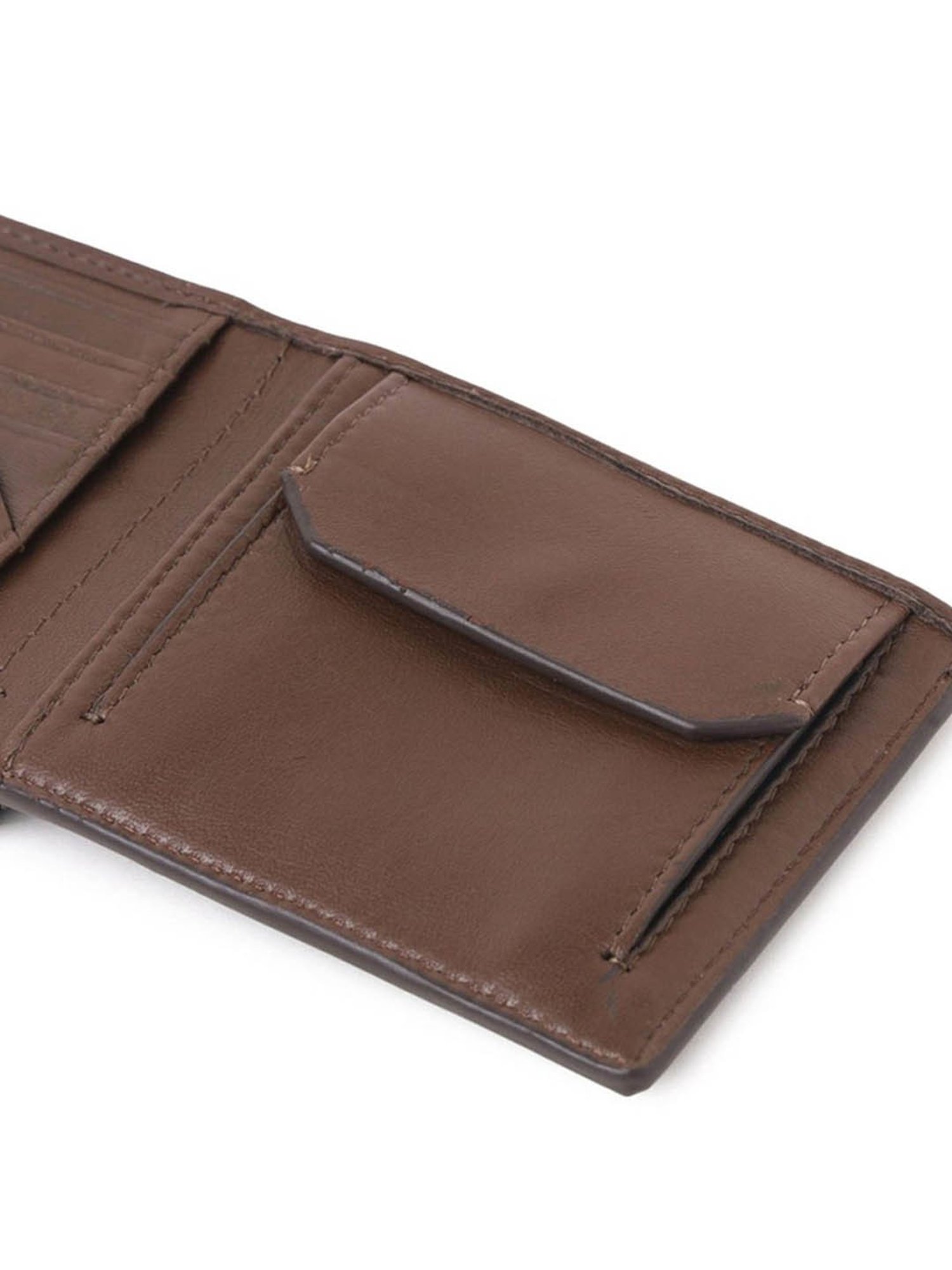 CALVIN KLEIN Brown RFID Leather Bi-Fold Wallet
