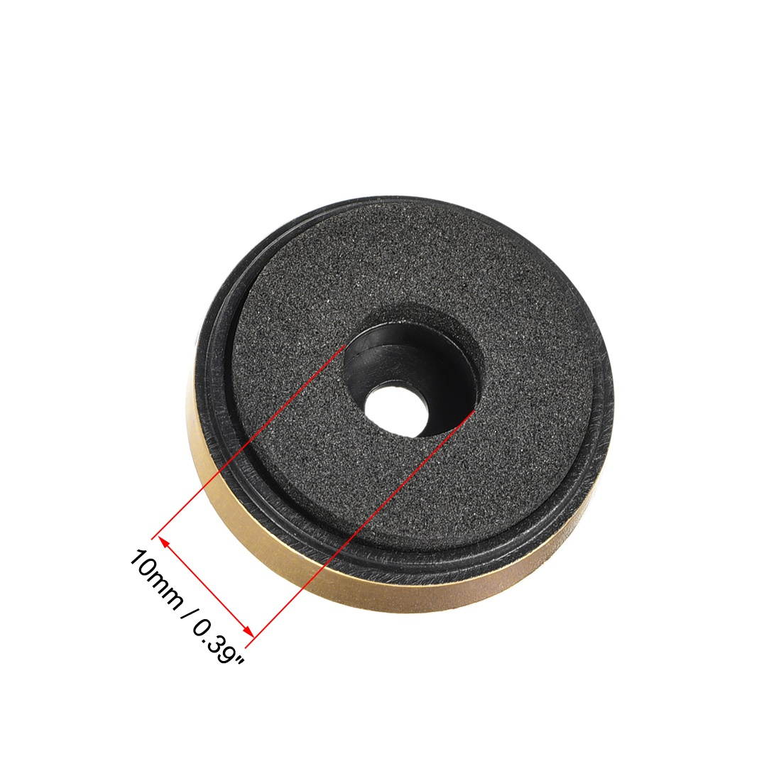 8 Pcs D30xH8mm Plastic Feet Anti-Vibration Base Pad Stand for Speaker Guitar Amplifier HiFi Gold Tone