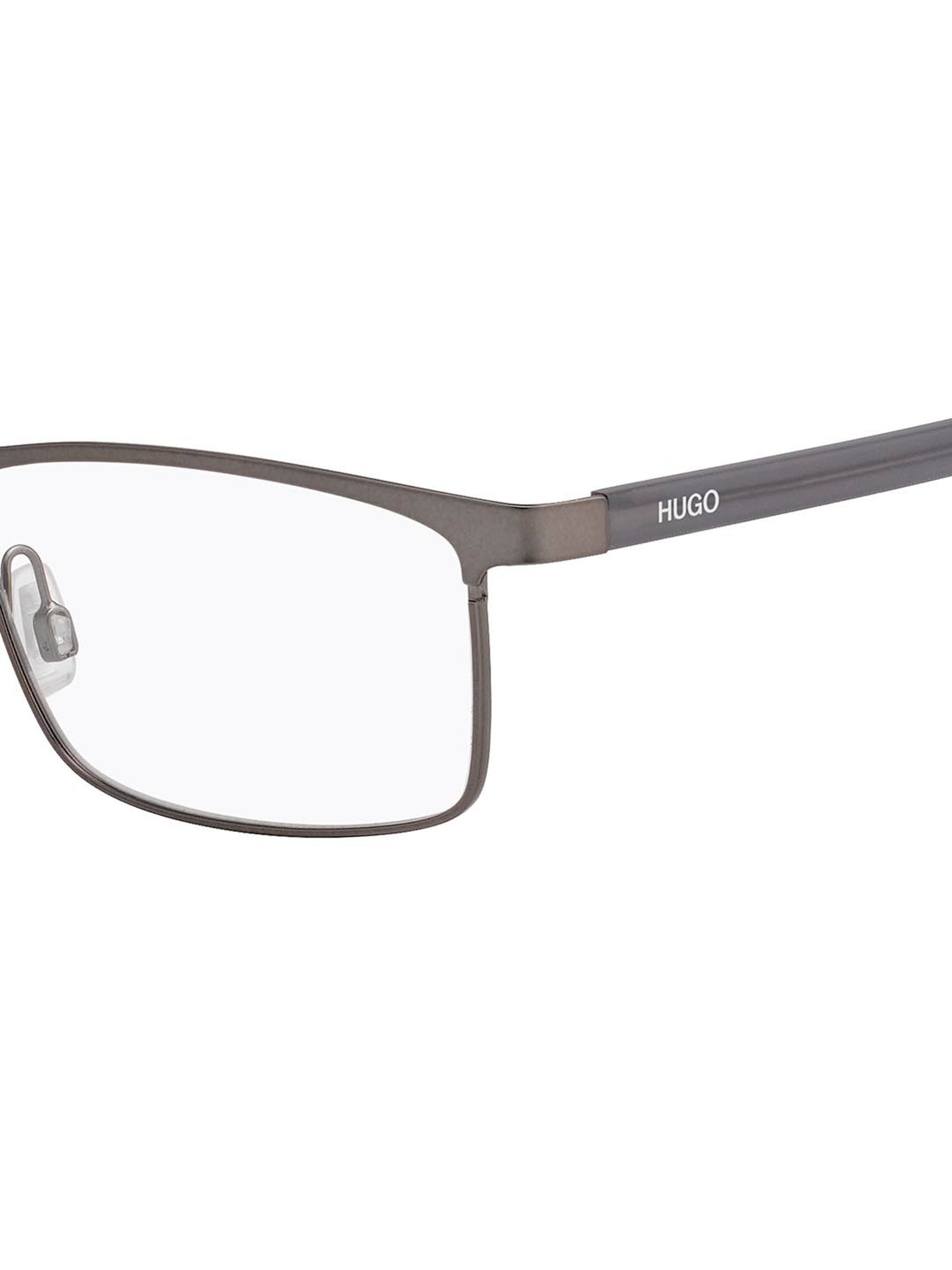 HUGO Brown Rectangular Eye Frames for Men