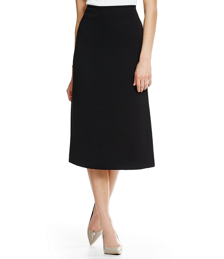 Preston & York Taylor Stretch Crepe Suiting Midi Pencil Skirt