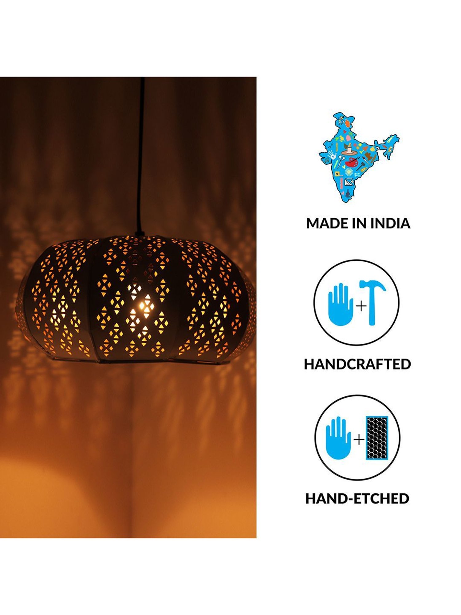 16" Glass/Metal Jasmine Tiffany Style Semi Flush Mount (Includes Energy Efficient Light Bulb) Cream - JONATHAN Y