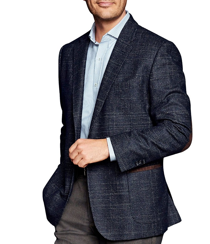 Johnston & Murphy Collection Classic Fit Italian Textured Blazer
