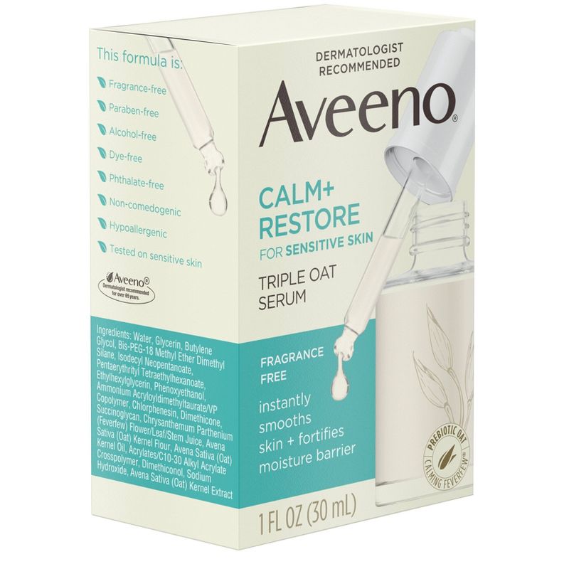 Aveeno Calm and Restore Triple Oat Serum - 1 fl oz