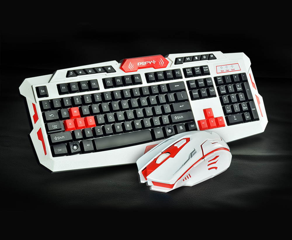 CityForm 8100 Ergonomic Gaming Keyboard + 2.4GHz Cordless Gamer Gaming Mouse Set