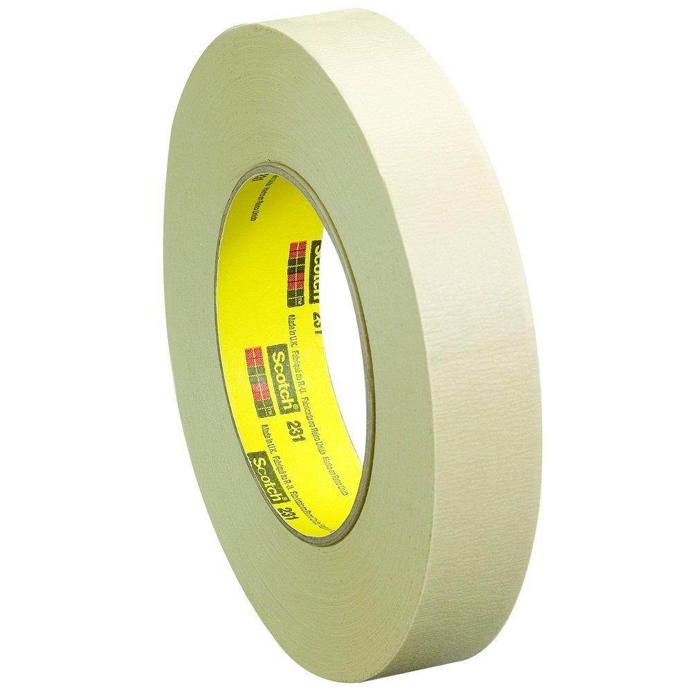 Scotch T93123112PK Masking Tape, 1/4 x 60 yd Pack of 12