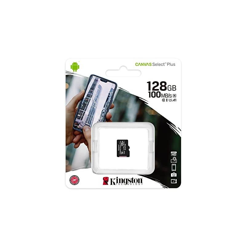 128GB microSDHC Canvas Select Plus 100MBs Read A1 Class 10 UHSI Memory Card wo Adapter SDCS2128GBSP