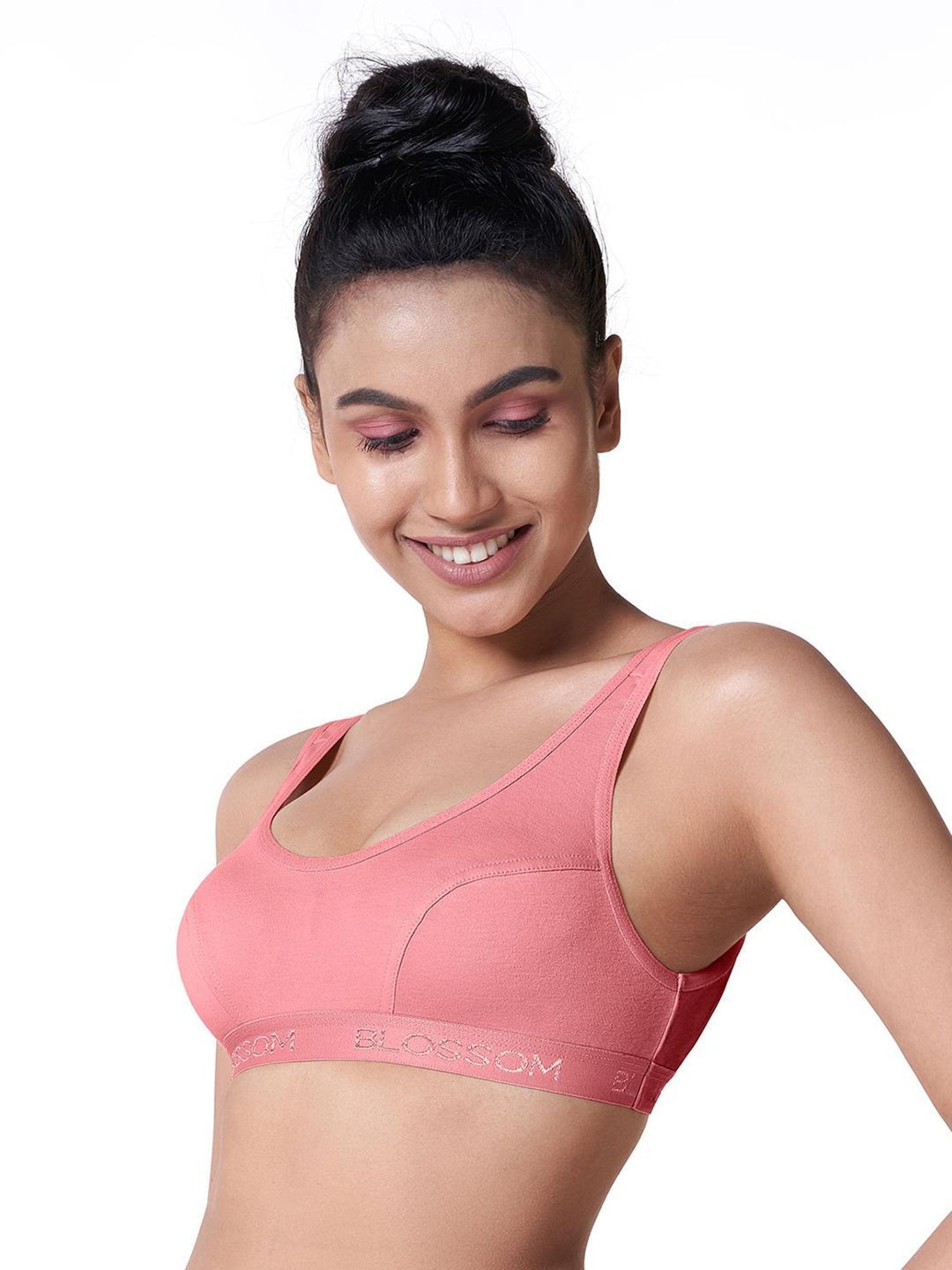 BLOSSOM Pink Full Coverage Sports Bra