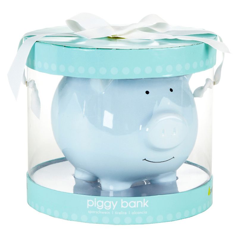 Pearhead Ceramic Piggy Bank - Blue