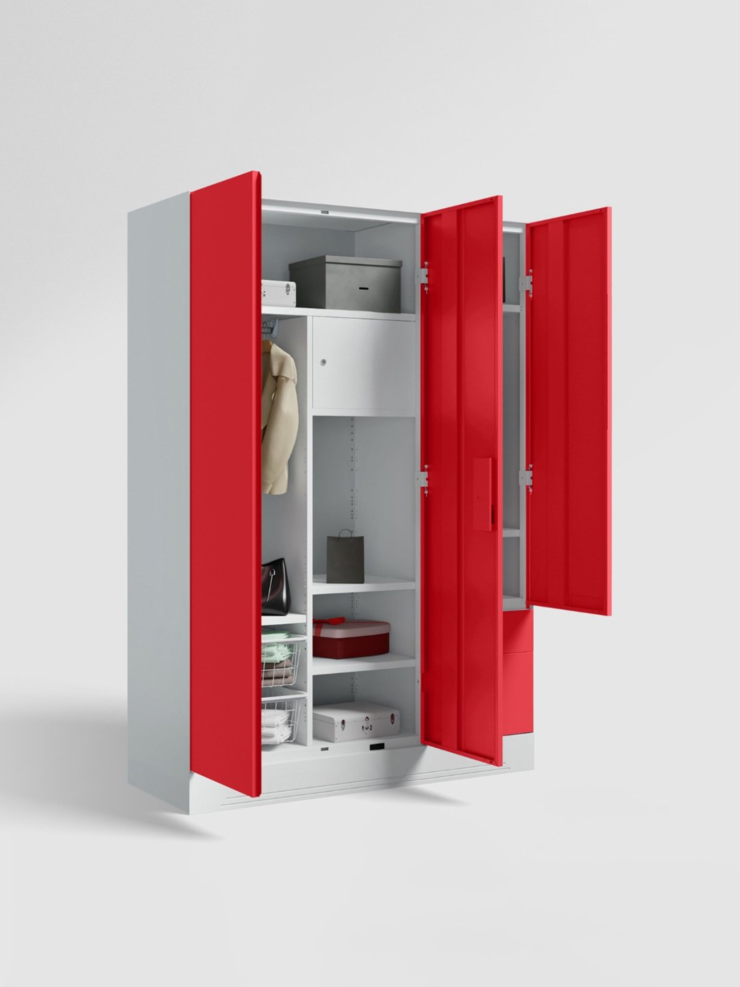 Home Basics 5 Dual Hook Chrome Plated Steel Over the Door Hanging Rack