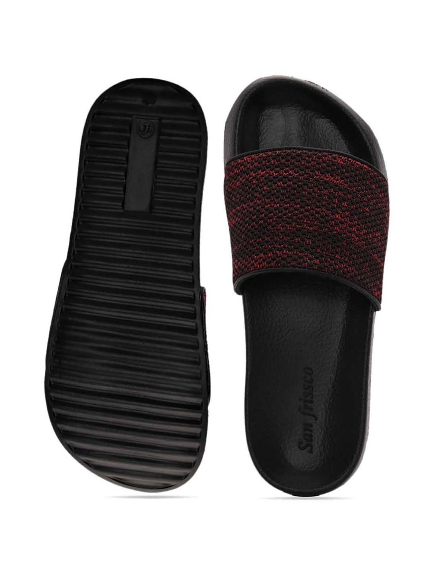 San Frissco Men's Red Casual Sandals