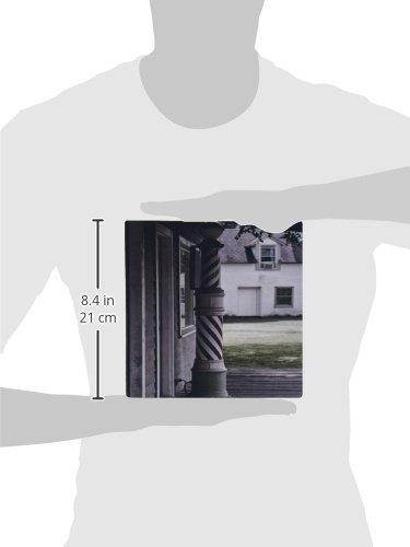 3dRose LLC 8 x 8 x 0.25 Inches Mouse Pad, Photo of an Old Barber Shop Poll - (mp_173607_1)