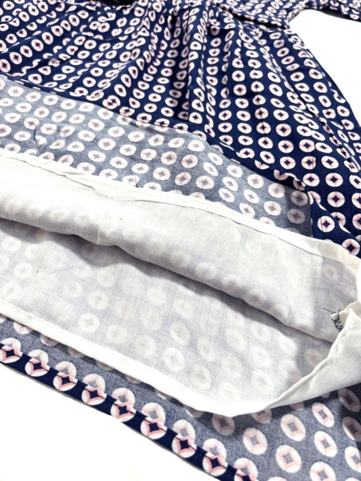 Bella Moda Kids Navy Cotton Printed Dress