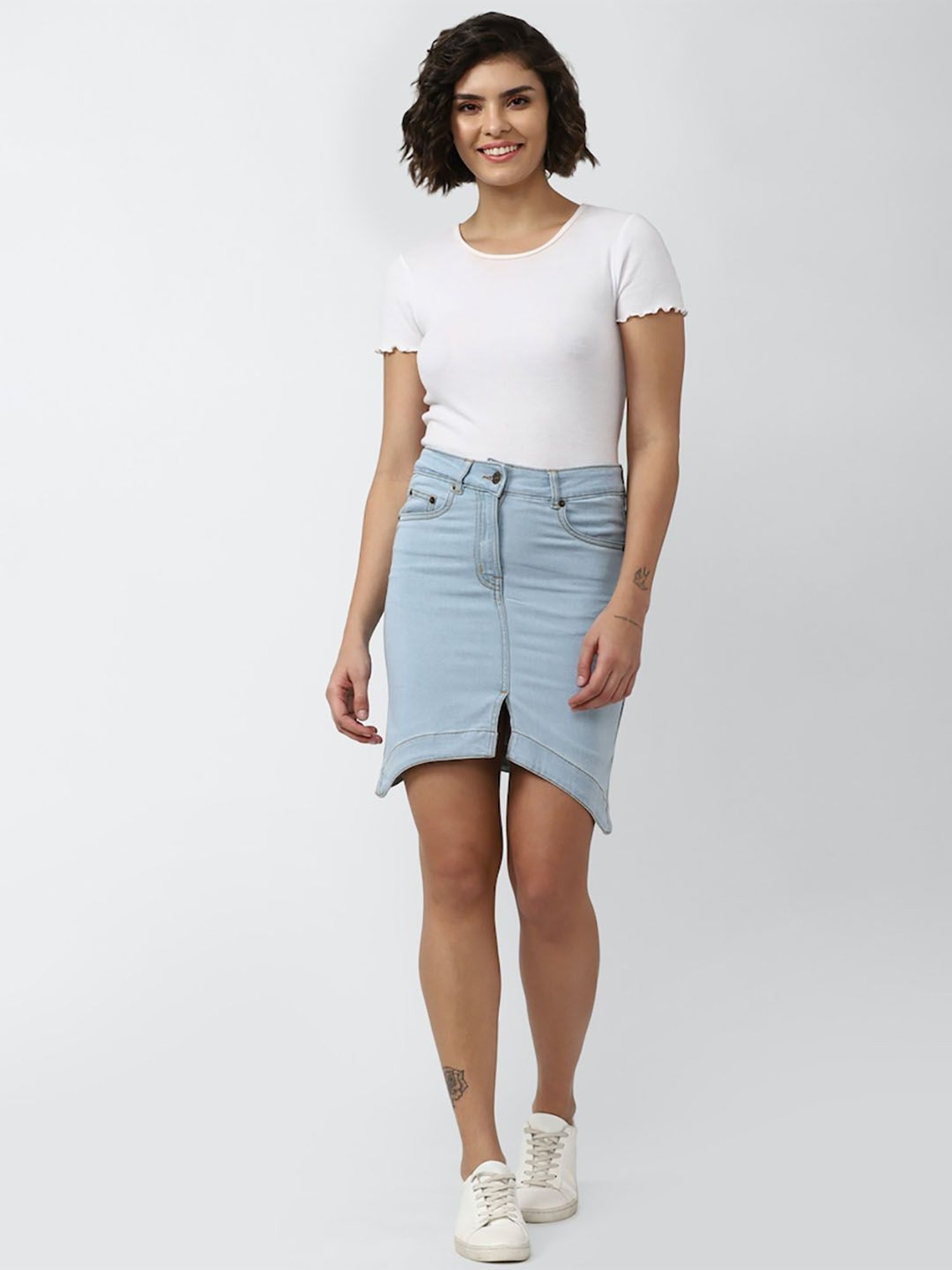 Forever 21 Pink Mini Solid Skirt