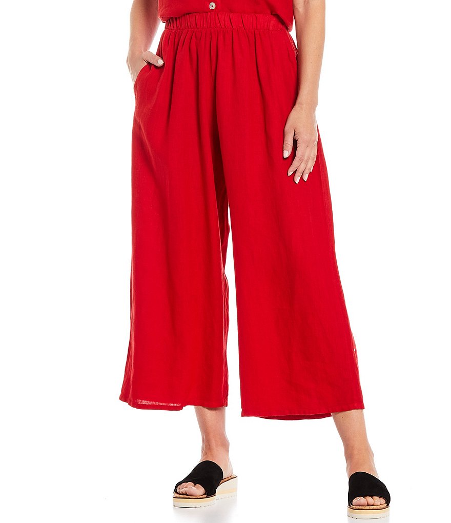Bryn Walker Flood Light Linen Wide Leg Pant
