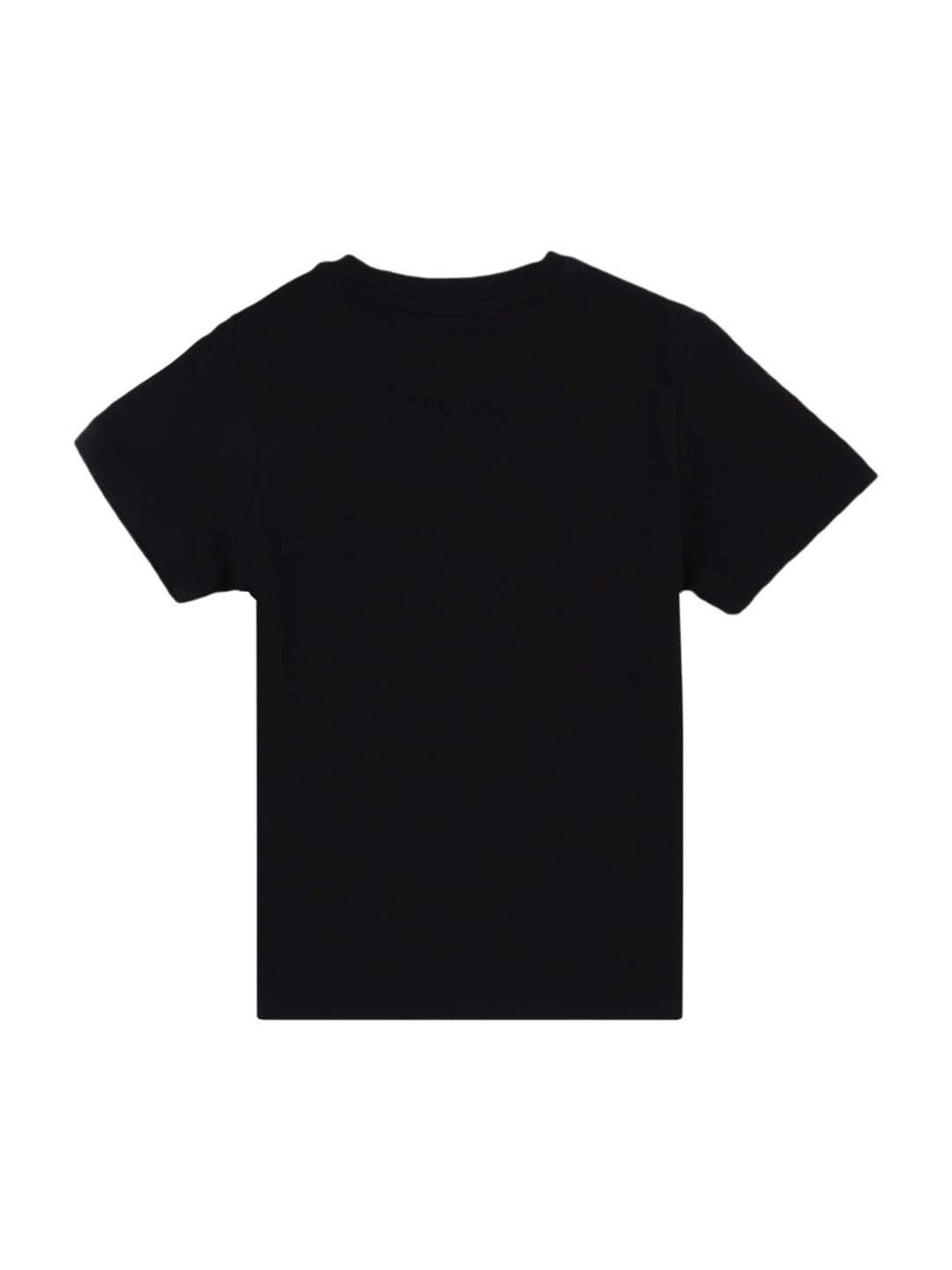 Proteens Kids Black Cotton Printed T-Shirt
