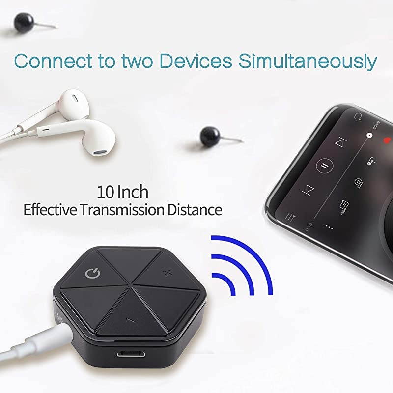 Audio Adapter Wireless Audio Receiver Clip Receiver V41 for HandsFree Call and Home Audio Music