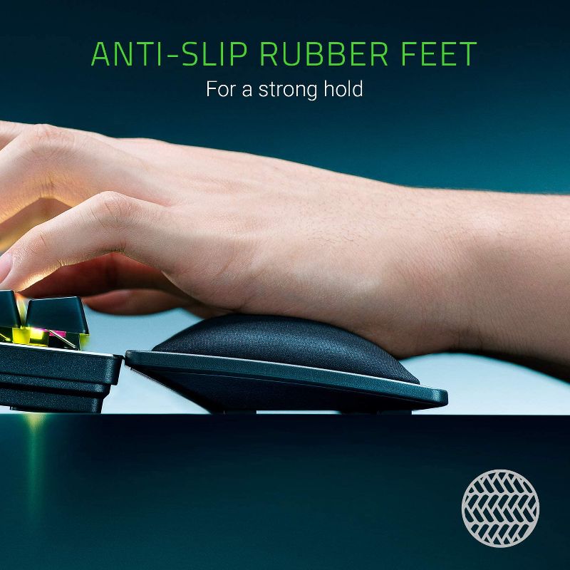 Razer Ergonomic Wrist Rest Pro For Full-Sized Keyboards Cooling Gel-Infused