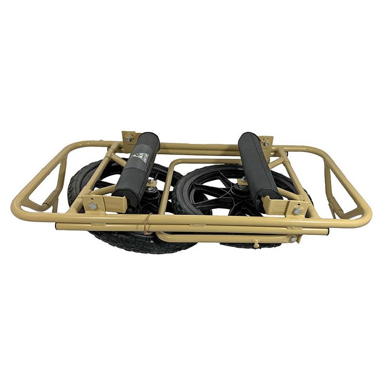 Seattle Sports Paddleboy ATC All Terrain Center Heavy Duty Kayak Canoe Boat Carrier Dolly Cart with Airless Anti Flat Wheels, 300 Pound Capacity, Tan