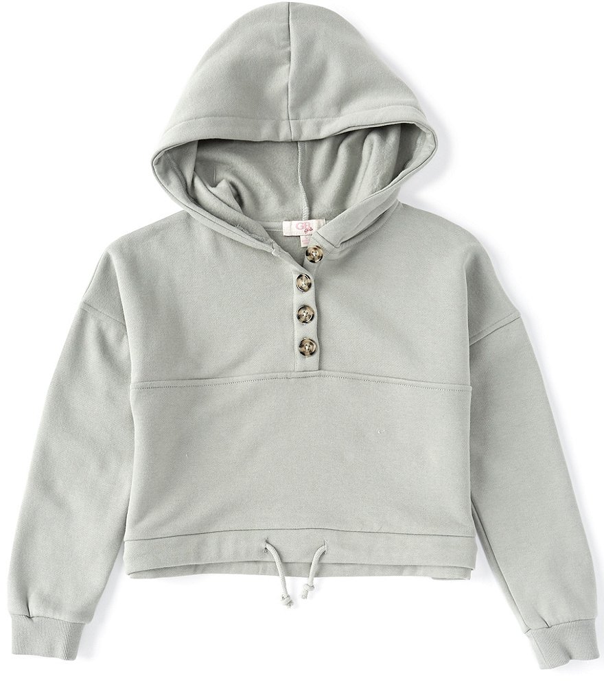 Dream Life Big Girls 7-16 Embossed Heart Cozy Hoodie